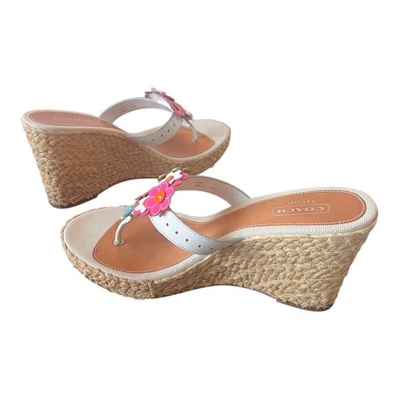 Coach Jesica Floral Espadrille Platform Sandals Size 11M - Picture 9 of 14